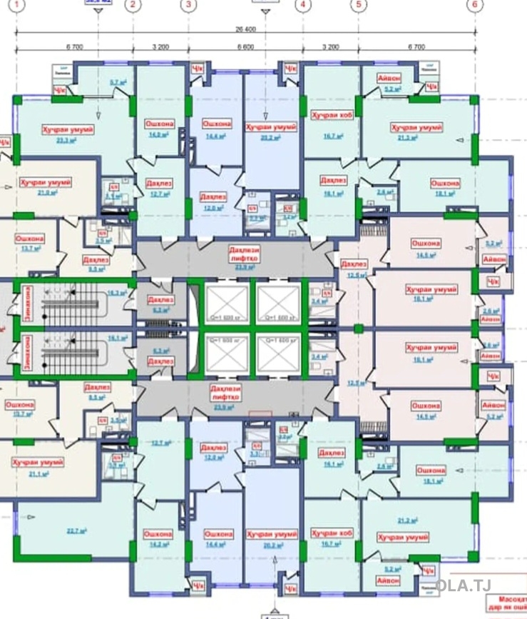 1 комнатная квартира, 16 этаж, 47 м²