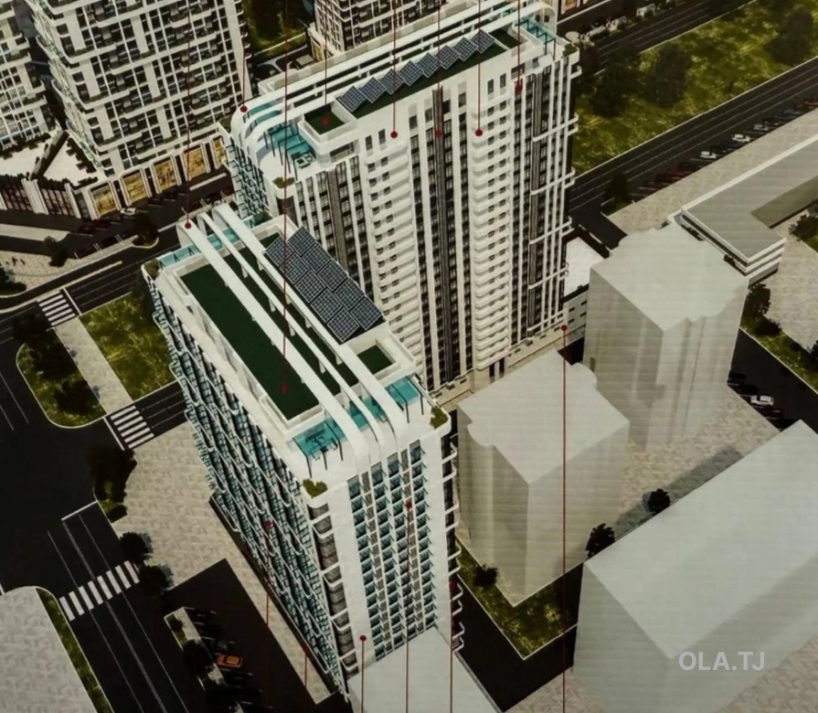 1 комнатная квартира, 20 этаж, 51 м²