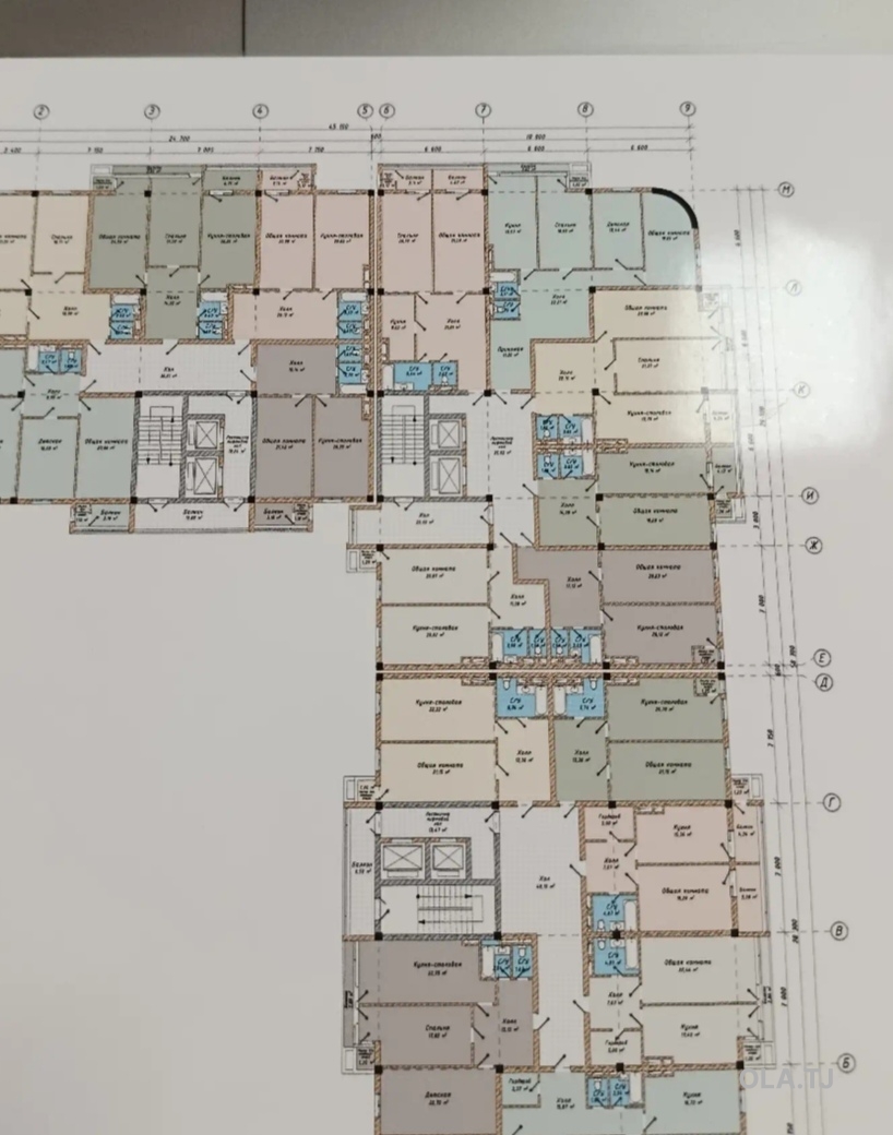 1 комнатная квартира, 13 этаж, 70 м²
