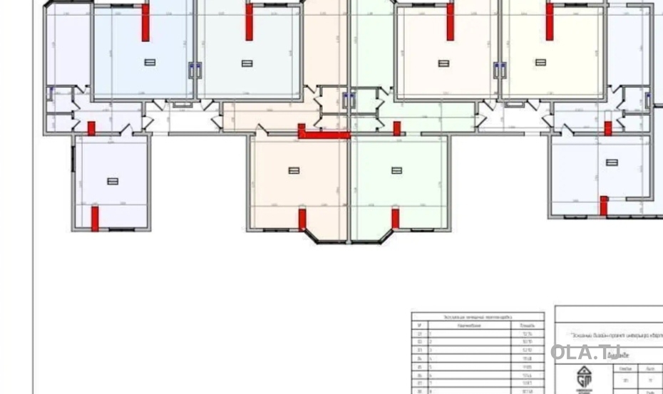 4 комнатная квартира, 9, 107 м²