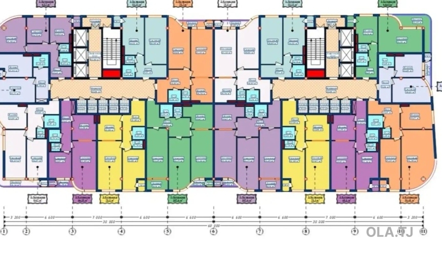 2 комнатная квартира, 4 этаж, 66 м²