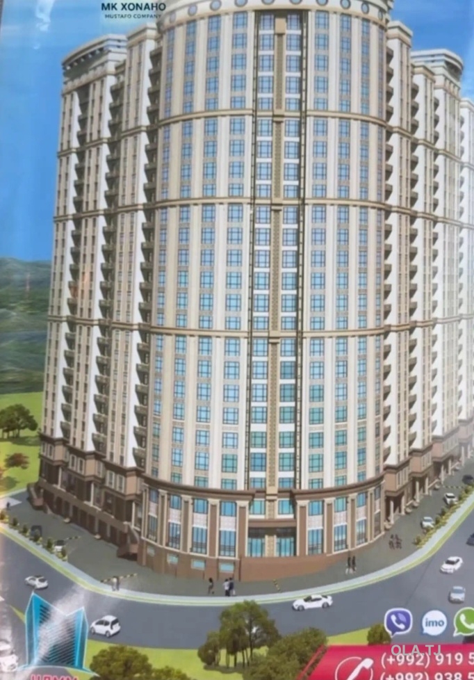 6 комнатная квартира, 3 этаж, 165 м²