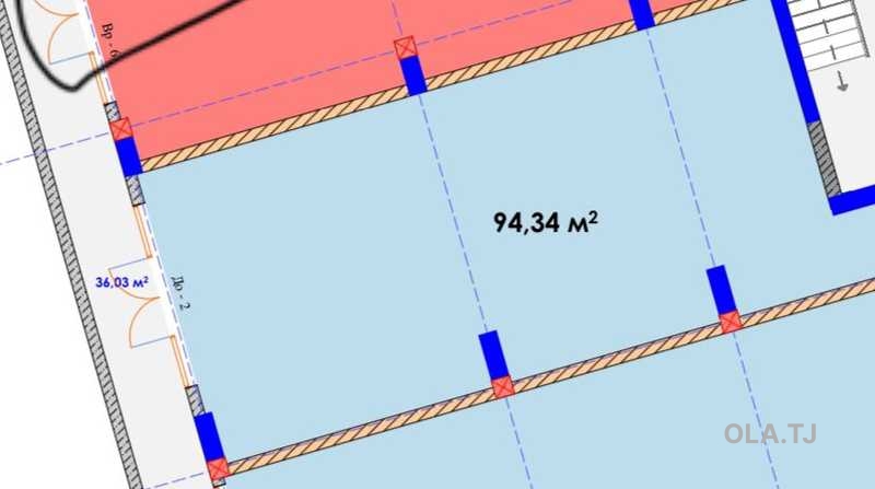 Офис на продажу, В административном здании, 94 м²