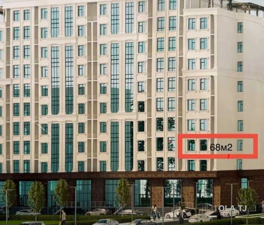 2 комнатная квартира, 3 этаж, 68 м²
