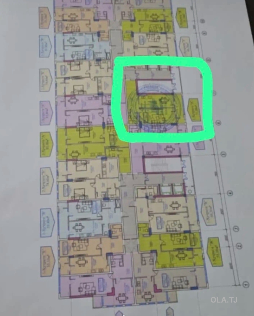 2 комнатная квартира,  этаж,