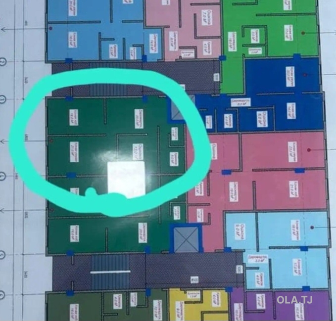 3 комнатная квартира, 6 этаж, 77 м²