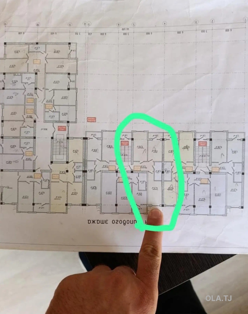 3 комнатная квартира, 5 этаж, 68 м²