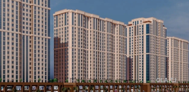 1 комнатная квартира, 19 этаж, 75 м²