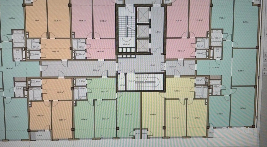 1 комнатная квартира, 6 этаж, 59 м²