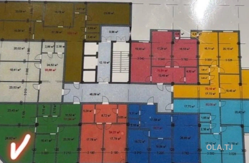 3 комнатная квартира, 12 этаж, 135 м²