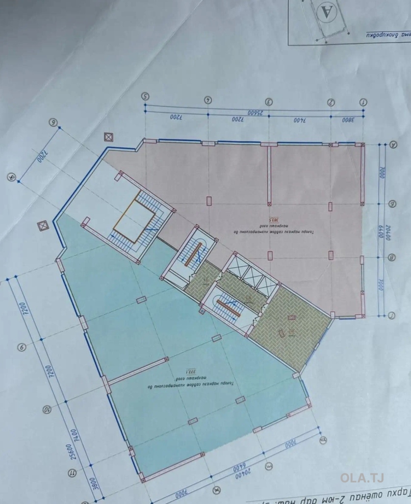 Помещение под свободное назначение, 1550м², кӯчаи Карамов