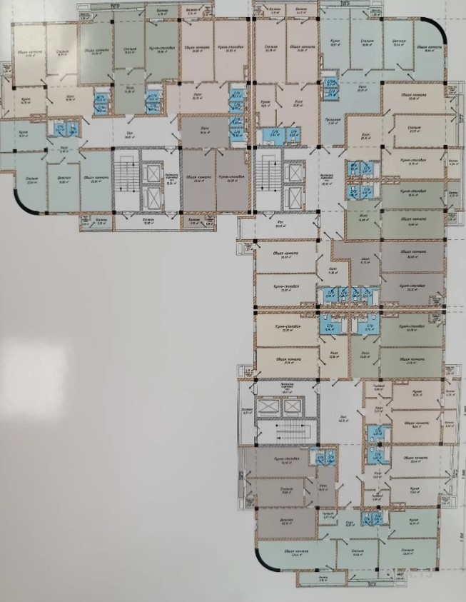 1 комнатная квартира, 12 этаж, 69 м²