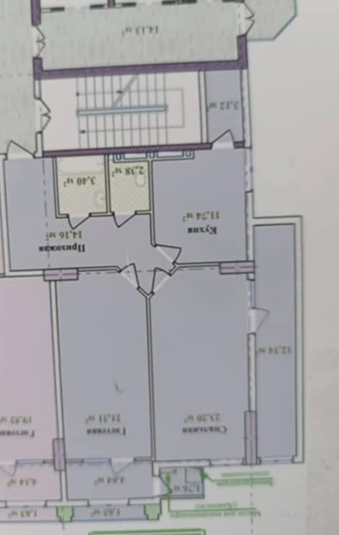3 комнатная квартира, 11 этаж, 108 м²