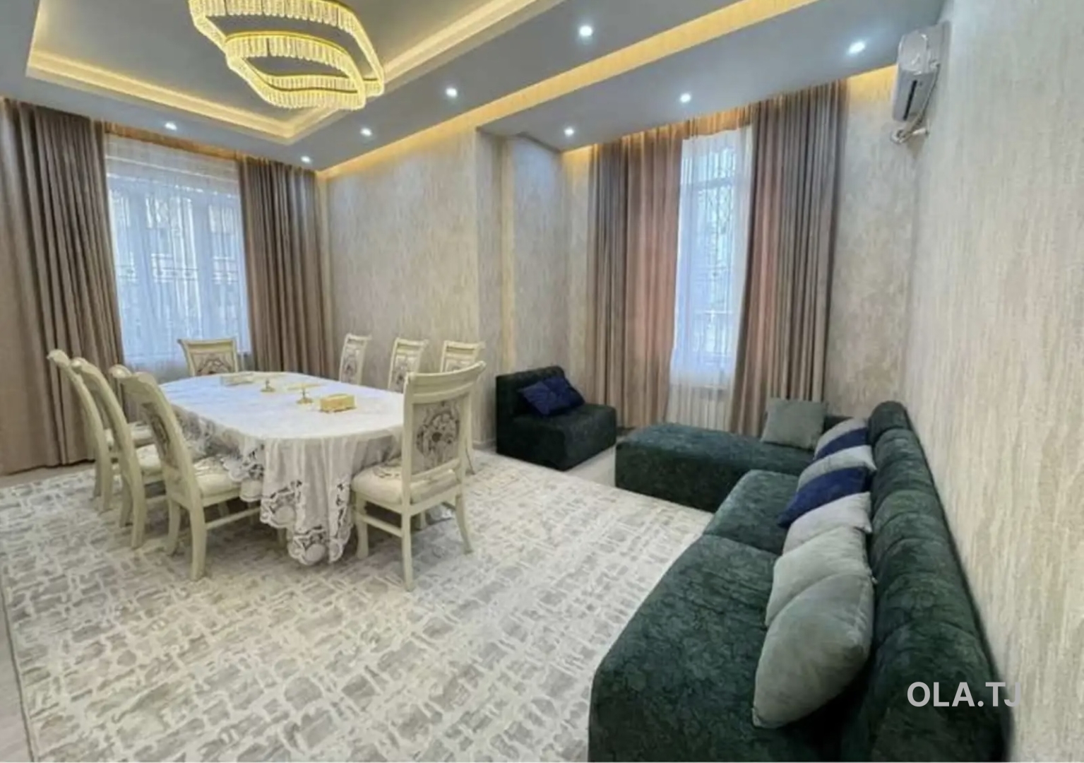 3 комнатная квартира, 2 этаж, 120 м²