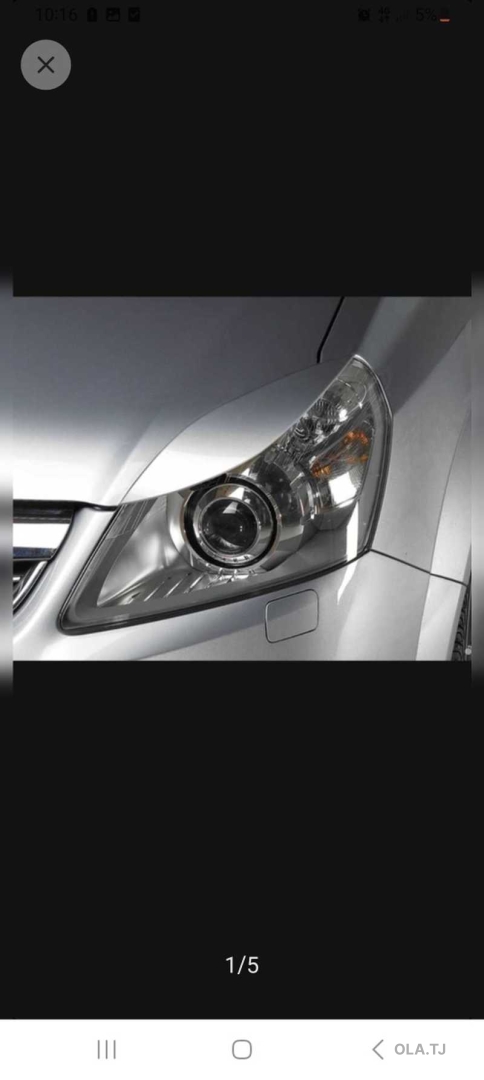 Реснички на Opel Zafira B