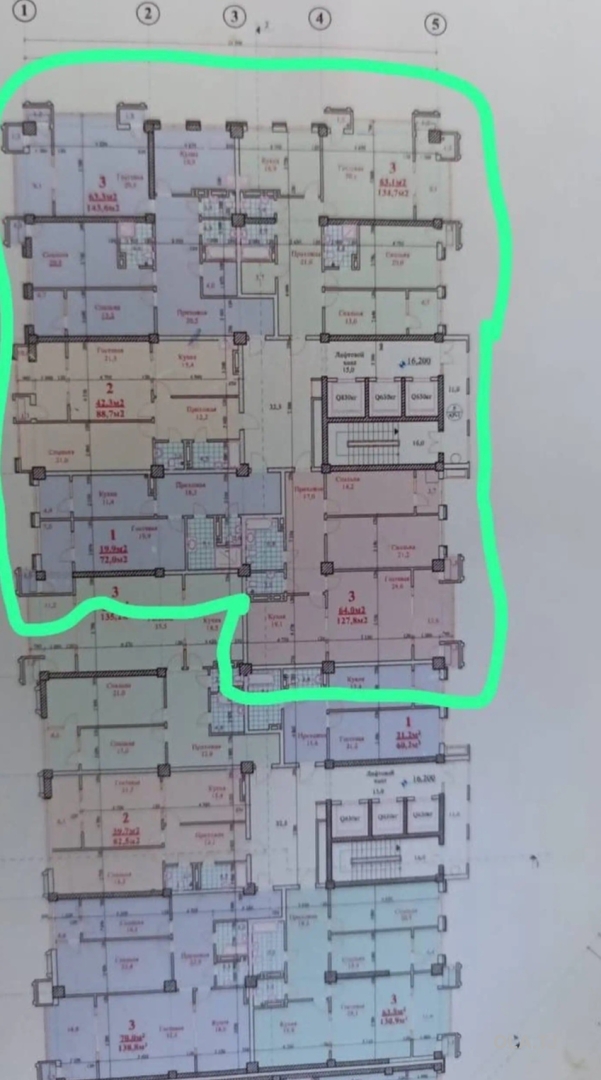 6 комнатная квартира, 11 этаж, 566 м²