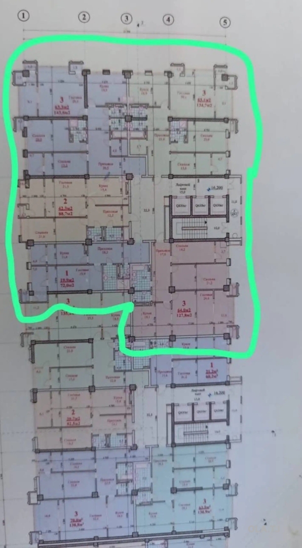 6 комнатная квартира, 11 этаж, 566 м²