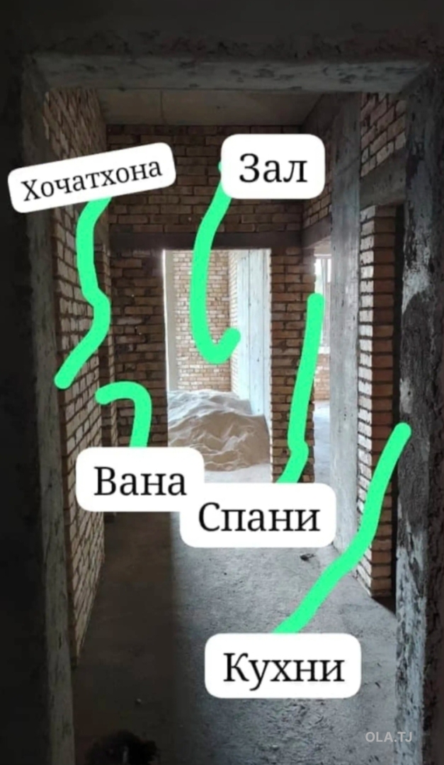 1 комнатная квартира, 2 этаж, 47 м²