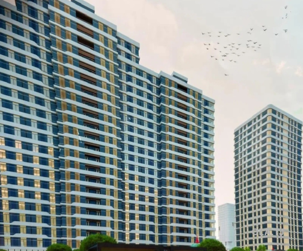 1 комнатная квартира, 16 этаж, 53 м²