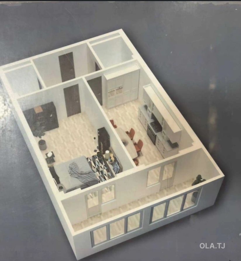 1 комнатная квартира, 9 этаж, 67 м²