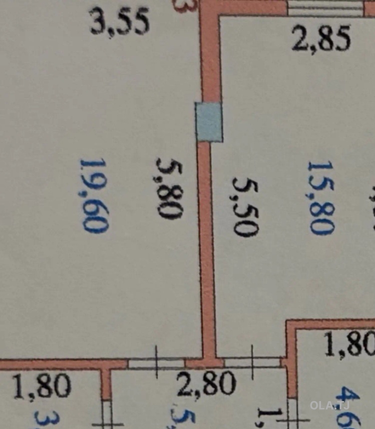 1 комнатная квартира, 7 этаж, 50 м²