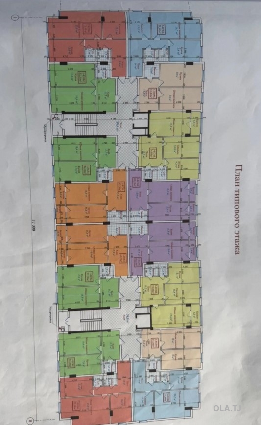 1 комнатная квартира, 2 этаж, 61 м²