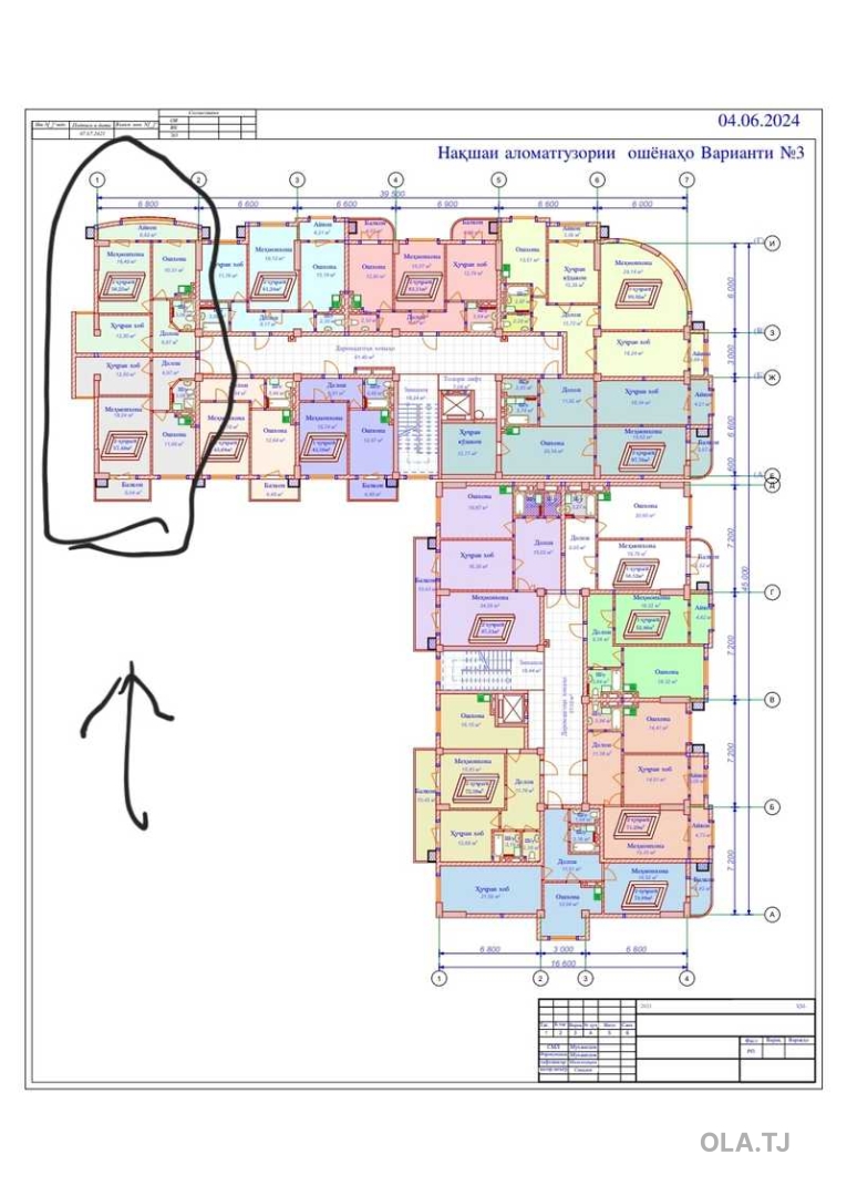 6 комнатная квартира, 1 этаж, 114 м²