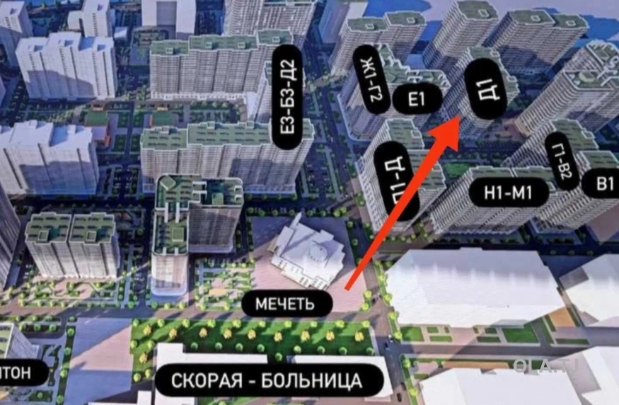 2 комнатная квартира, 4 этаж, 66 м²