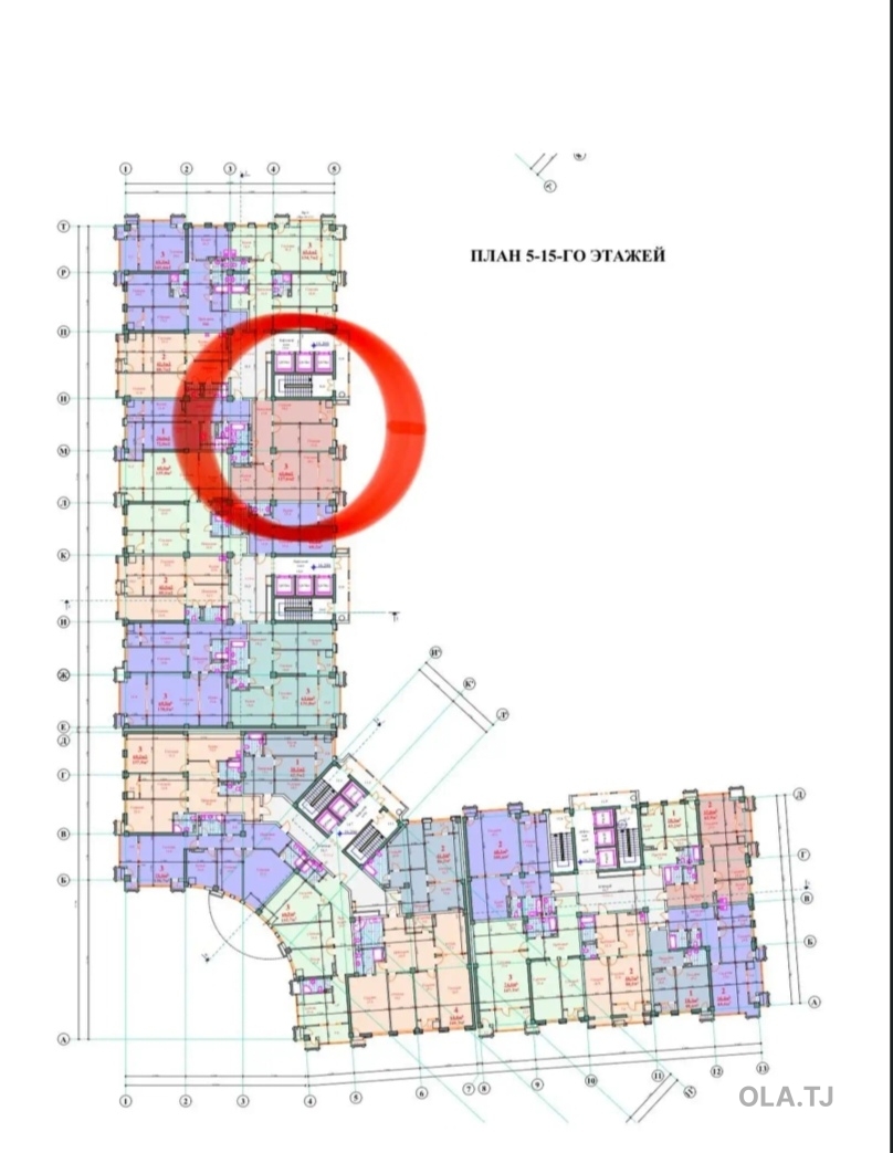3 комнатная квартира, 18 этаж, 123 м²