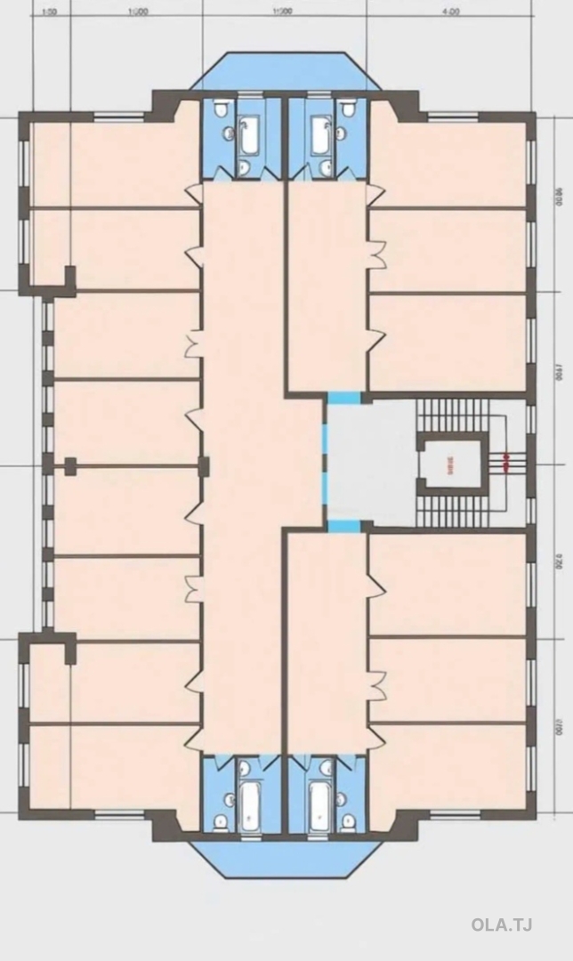 6 комнатная квартира, 7 этаж,