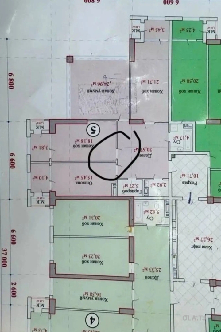 3 комнатная квартира, 10 этаж, 126 м²