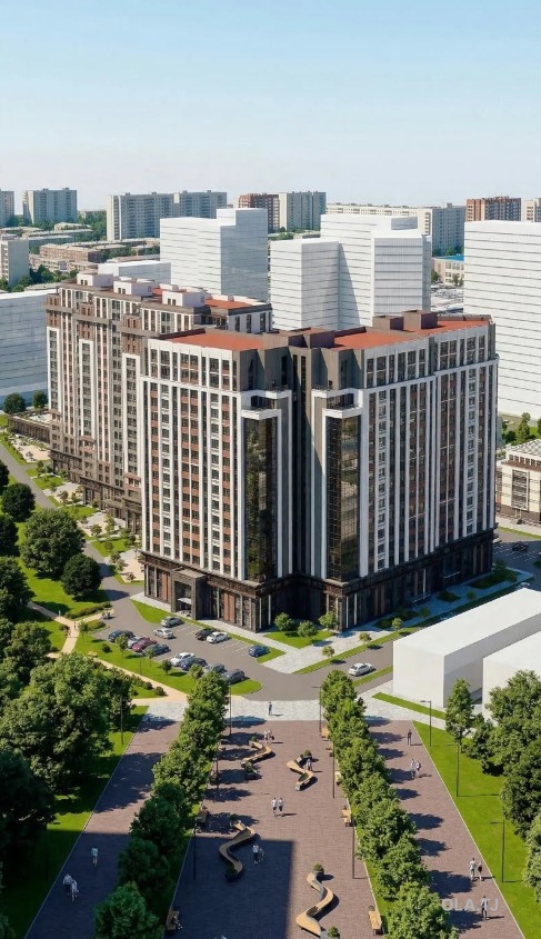 1 комнатная квартира, 11 этаж, 59 м²