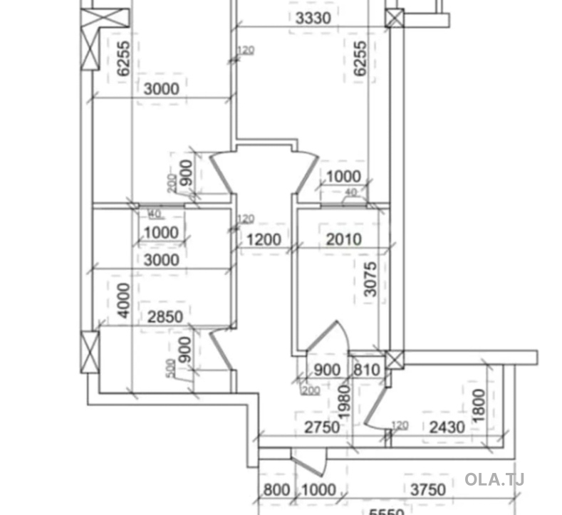 6 комнатная квартира, 12 этаж, 47 м²