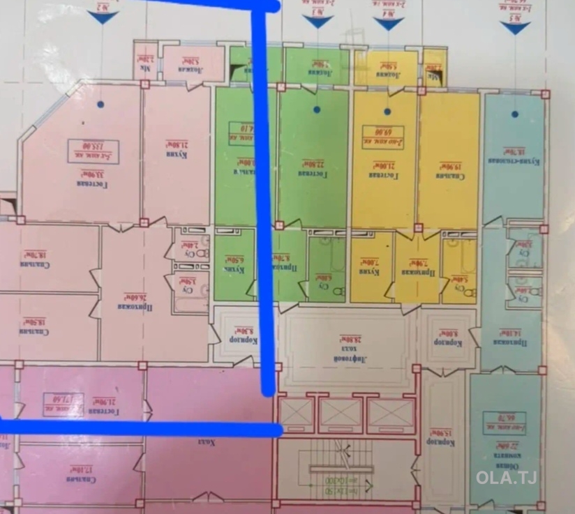 Офис в аренду, В бизнес-центре, 43 м²