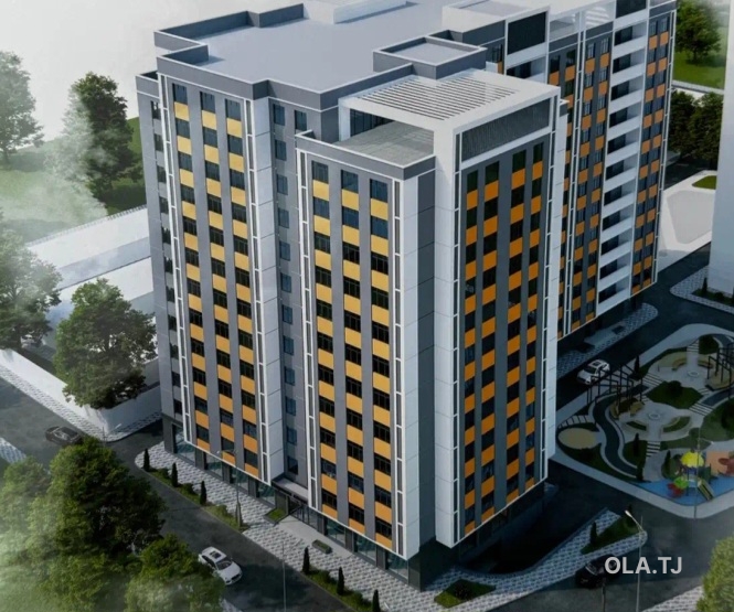1 комнатная квартира, 13 этаж, 53 м²