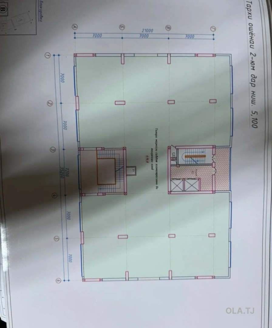 Помещение под свободное назначение, 1550м², кӯчаи Карамов