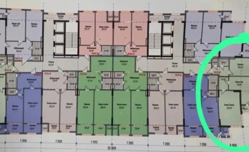 2 комнатная квартира, 8 этаж, 80 м²