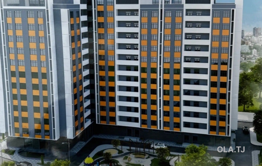 1 комнатная квартира, 13 этаж, 53 м²