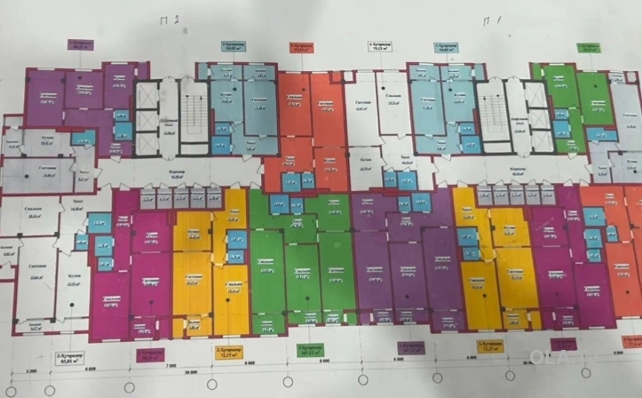 2 комнатная квартира, 3 этаж, 73 м²