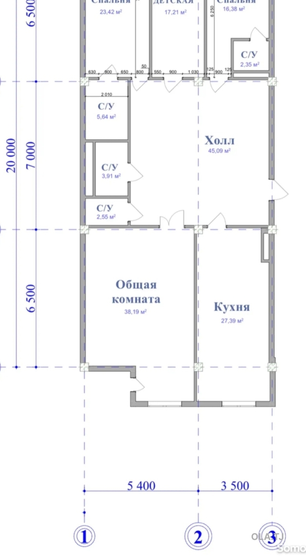 4 комнатная квартира, 10, 183 м²