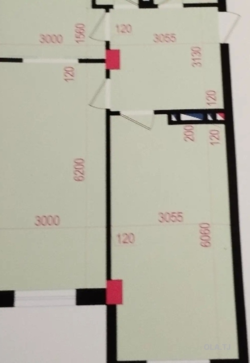 2 комнатная квартира, 9 этаж, 61 м²