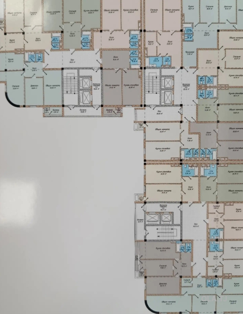 1 комнатная квартира, 14 этаж, 69 м²