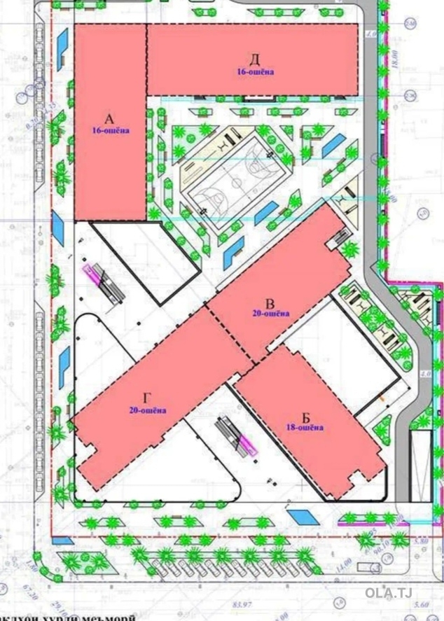 5 комнатная квартира, 3 этаж, 148 м²