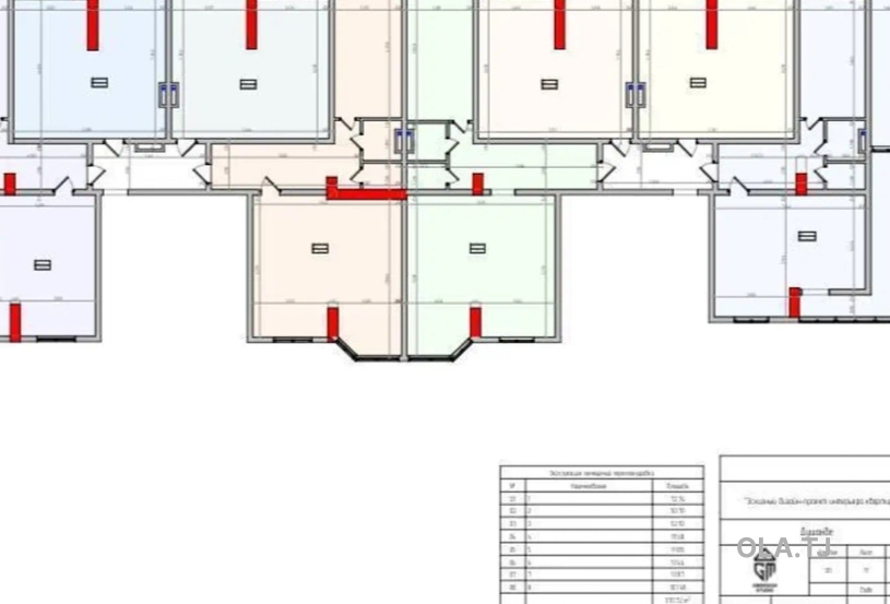 1 комнатная квартира, 11 этаж, 52 м²