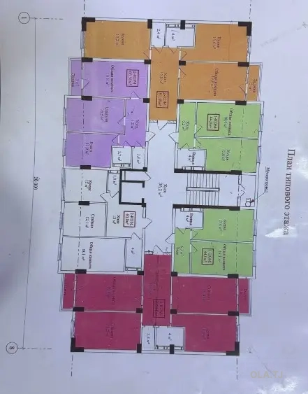1 комнатная квартира, 8 этаж, 44 м²