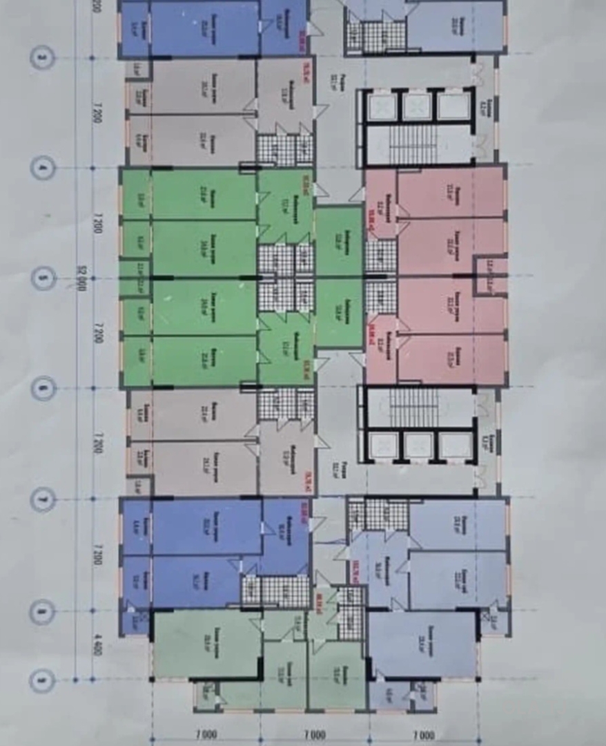 2 комнатная квартира, 16 этаж, 80 м²