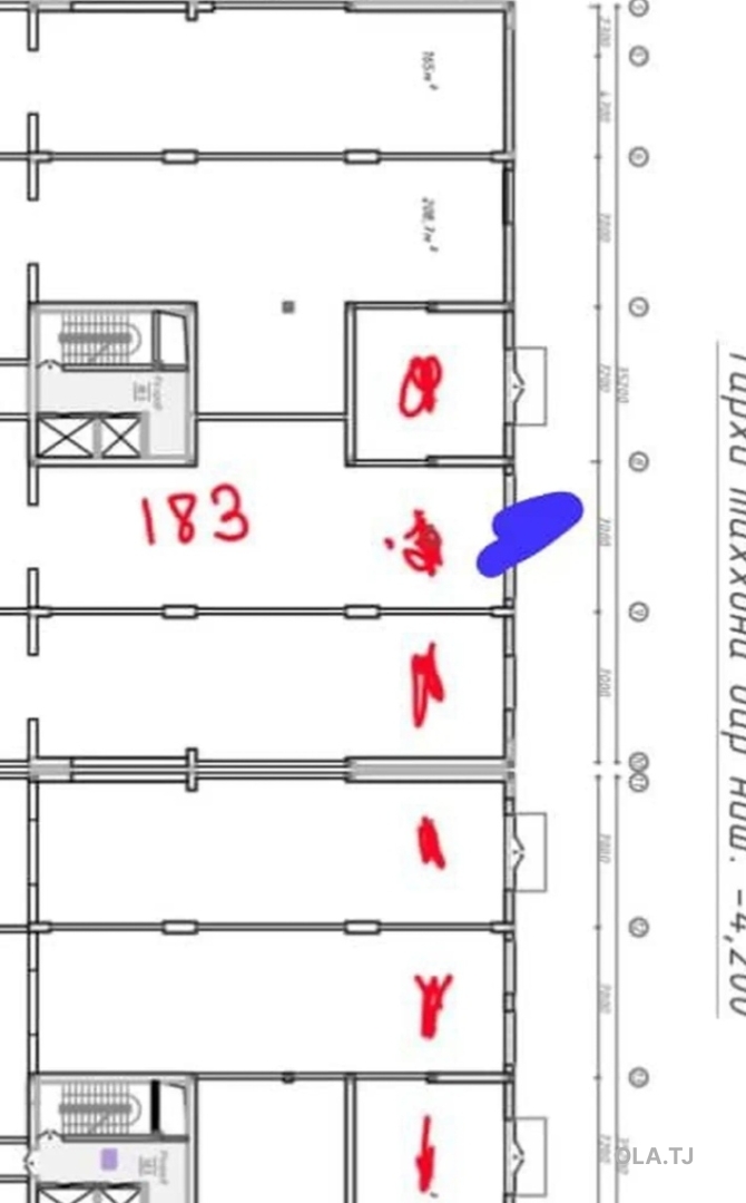 Помещение под свободное назначение, 183м², Шохмансур