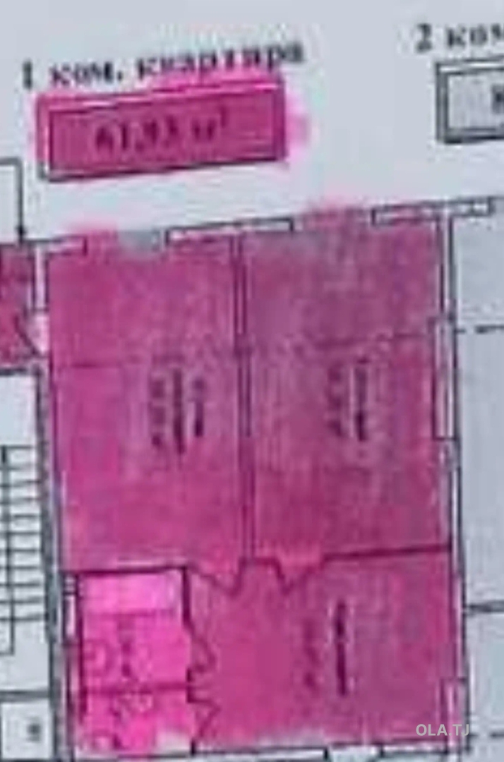 2 комнатная квартира, 8 этаж, 62 м²