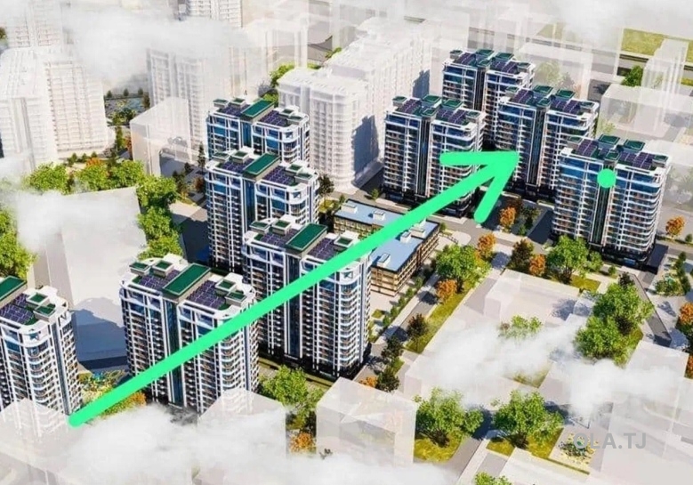 2 комнатная квартира, 16 этаж, 75 м²