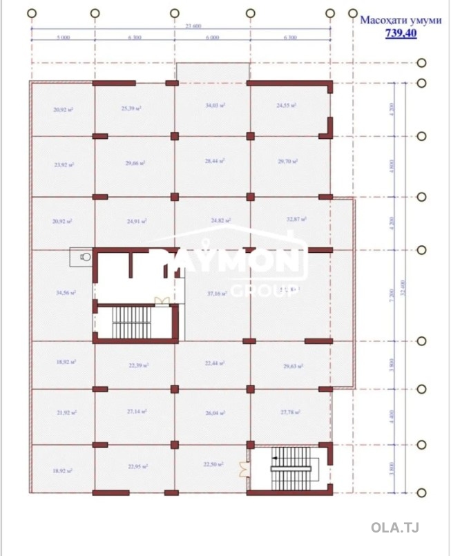 Помещение под промышленное назначение, 750м²